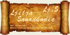 Ljilja Samouković vizit kartica